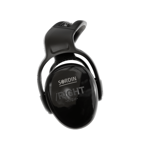 Ochronniki słuchu SORDIN left/RIGHT High Black PVC pasywne 63000-04-S