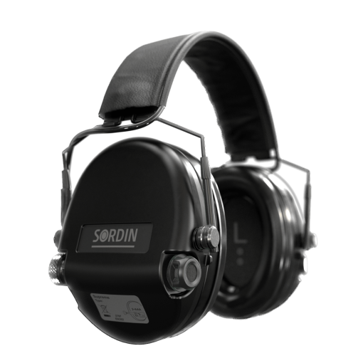 Ochronniki słuchu SORDIN Supreme MIL AUX SFA SLIM HB BLACK 74508-04-S - SNR 32 dB