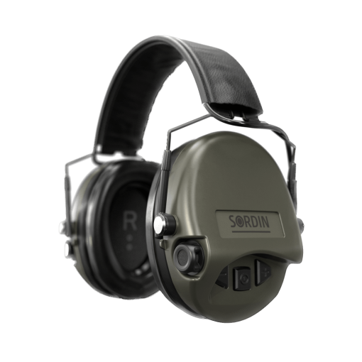 Ochronniki słuchu SORDIN Supreme MIL AUX SFA SLIM HB Green 74508-06-S SNR 32 dB