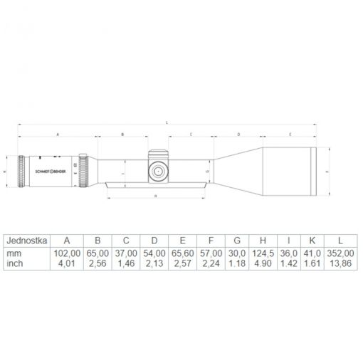 Luneta celownicza Schmidt&Bender Klassik 3-12x50